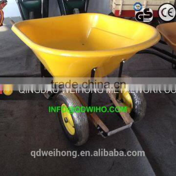 WB8802 Factory outlets Plastic tray Two Wheel's Wheelbarrow