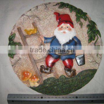 santa claus stepping for garden decoration