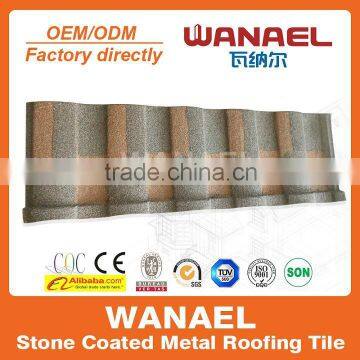 Wanael fireproof/fire-resistant stone coated metal roof tile/roof gardening