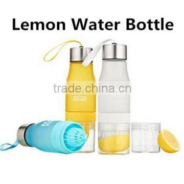 Free BPA 650ml Portable Food Grade Lemon Water Bottle with Fruit Infuser                        
                                                Quality Choice