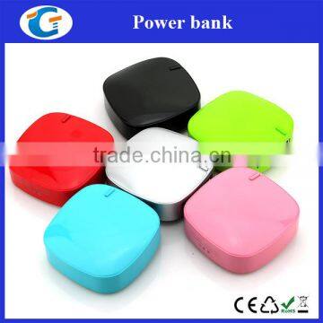 colorful power bank dual usb for smartphones