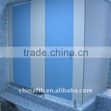 Compact laminate sheet blue Lavatory partitions