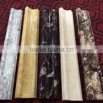 interior decoration bathroom tiles designs solid surface artificial Stone plastic line