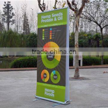 water base outdoor banner stand banner stand with spring and heavy iron foot