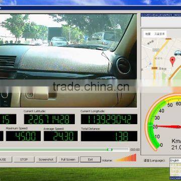 Show Longitude and Latitude,dual Camera Mirror Dvr With GPS Tracking Replay photo-3