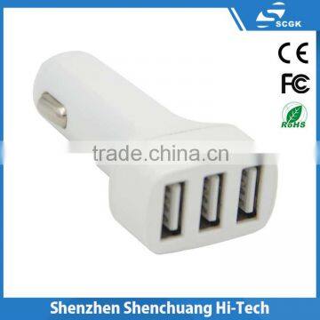 2016 For iphone Real C-tick dual usb car charger 3.4 A