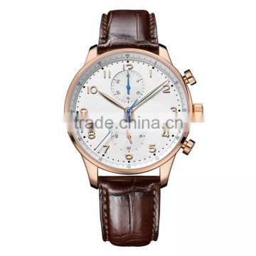 2016 fashion genuine leathered watch men designers watches