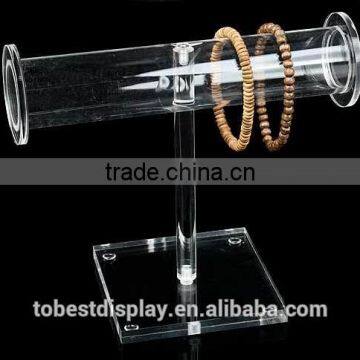 high clear beautiful acrylic bangle holder,acrylic bracelet holder,acrylic jewelry display manufacturer