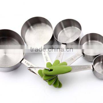 Hot sale passed FDA or LFGB stainless steel measuring cup set