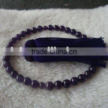 Natural Amethyst Tassel Buddha Beads Degaussing purification Crystal Buddha Beads