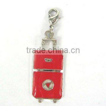 promotional metal enamel draw-bar box pendant