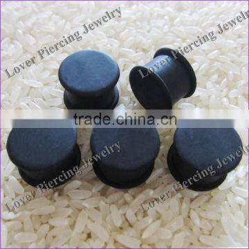 Wholesale Saddle Plugs High Polish Silicone Ear Plug Tunnel Piercing Jewelry [SI-S113B]