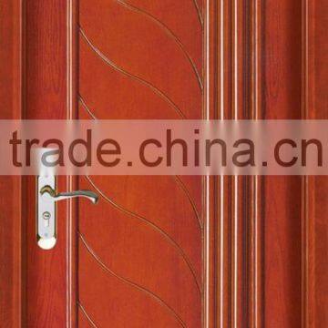 Strong quality solid wood bread door carving design models YHE-1503