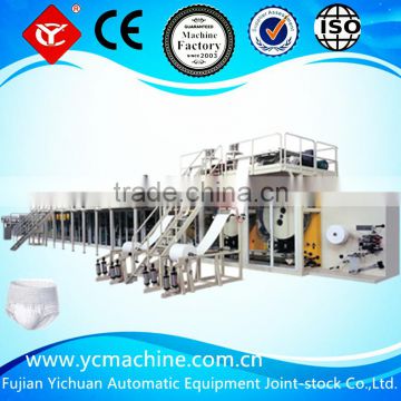 High speed automatic adult diapers making machine