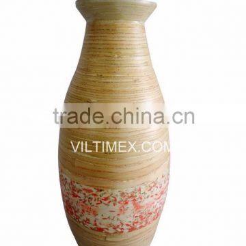 Natural bamboo vase