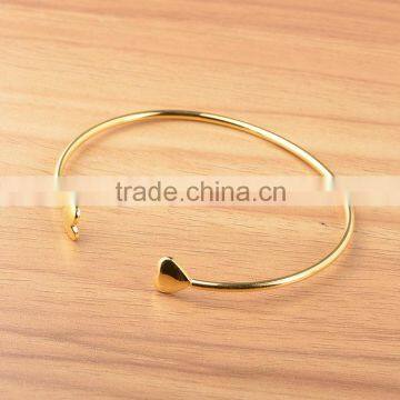 Korean Fashion Double Heart Gold Plated Bracelet photo-2