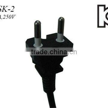 Korea power cord korea power plug KC approval