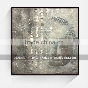 Wall art decor 3d buddha face oil painting on canvas shu125