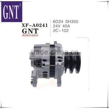 excavator engine alternator for SH350 6D24