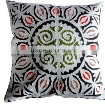 RTHCC-72 New Year 2015 Latest Unique Designer Hand Applique Cut Work Cotton Kantha cushion covers Christmas Home Decor