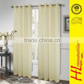 HLHT BSCI certification sheer window treatment chiffon curtain