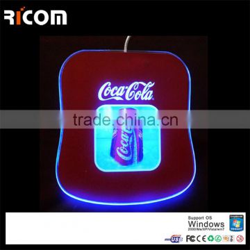 high quality custom logo mouse pad,Glowing LOGO gaming mouse pad,advertising led LOGO promotion mouse pad--MP225--Shenzhen Ricom