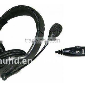 PC stereo headset, 3.5mm plug