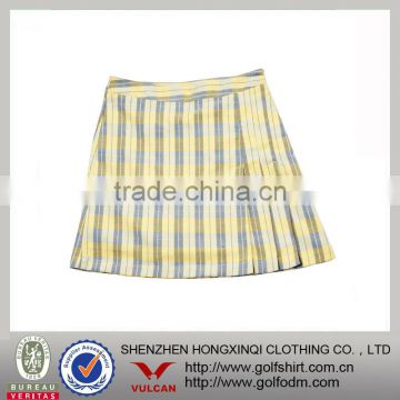 High quality 2013 Newest plaid cotton golf skirts