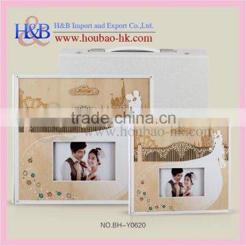 10*10 14*14 Crystal And Paiting Cover Fashion Hot Sale Photo Book Wedding Photo Album photo-5
