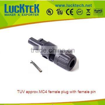 Solar MC4 female connector TUV approval