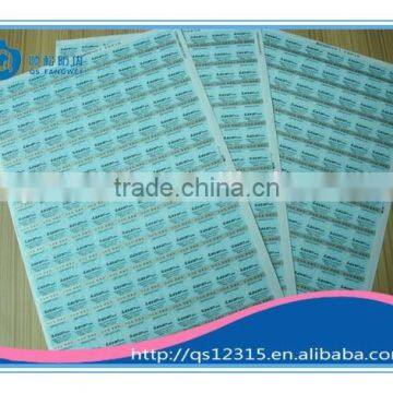 Custom Self Adhesive Paper Sticker Label