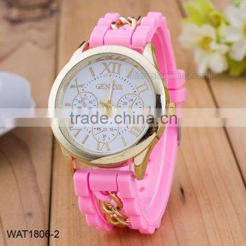 Custom Wrist Watch Silicone Rubber Wristband Watch photo-3