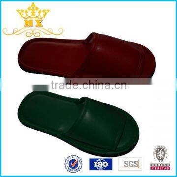 high quality open toe indoor PU slippers