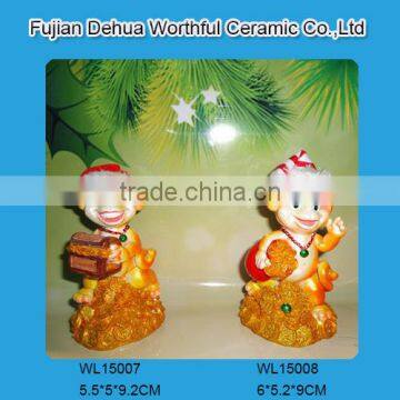 Handmade polyresin christmas ornaments in high quality