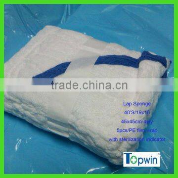 13 thread 45x45cm pre-washed sterile lap sponge