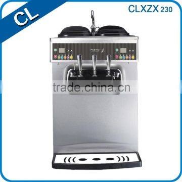 New design 2+1 mixed flavours stainless steel beater CE approvel commercial yogurt soft ice cream machine