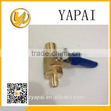 mini brass ball valve with locknut