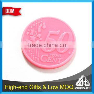 China Supplier Euro Pound Oem Supermarket Trolley Plastic Token photo-2