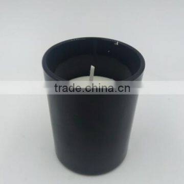 Black Glass Candle Jars With Paraffin Wax