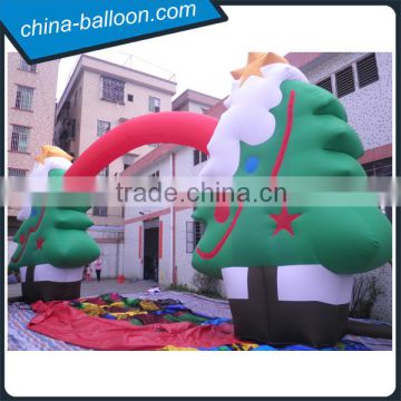 Newly inflatable christmas tree arch/ attractive inflatable christmas archway for decoration