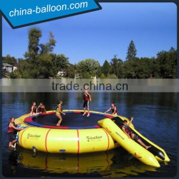 inflatable water trampoline , floating trampoline sport game cheap price                        
                                                Quality Choice