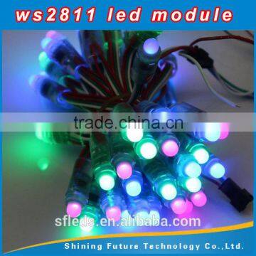 12mm WS2811 rgb led pixel module,IP68 DC5V 12V full color RGB string christmas LED light Addressable Pixel Led