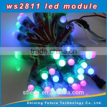 full color changeable ws2811 ws2801 IC 12mm rgb led pixel string light