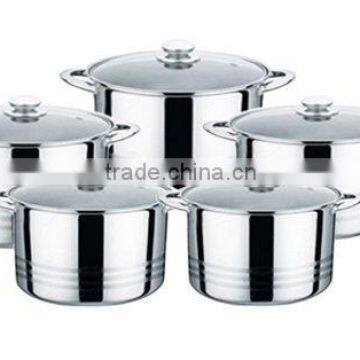 Stock pot with glass lid