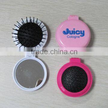 foldable pocket comb mirror