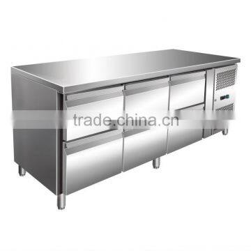 UNDER COUNTER REFRIGERATOR WITH 6 DRAWER