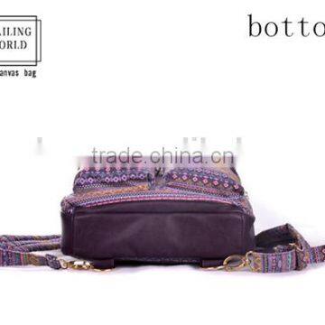 Fashionable Canvas Laptop Backpack With Handle and Shoulder Straps photo-4