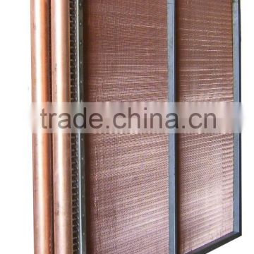 Air heater heat exchanger with copper finned tube