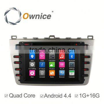 Ownice QUAD CORE android 4.4 Auto radio player for Mazda 6 WITH bluetooth