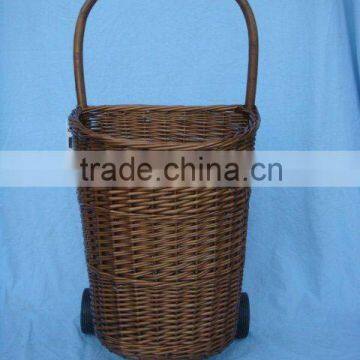 sell dark brown willow trolley